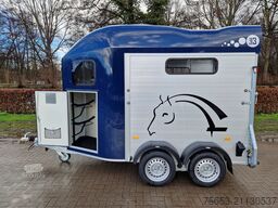 Cheval Liberté 2er Pferde Trailer Gold 3 premium blau Sattelkammer