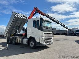 VOLVO FH 500 3-SEITEN KIPPER MIT PALFINGER PK22002EH, RETARDER