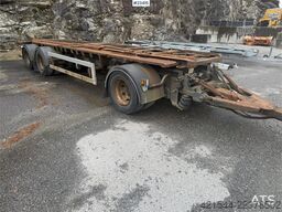 Kaupe 3 akslet hook trailer with tipper for sale as a re