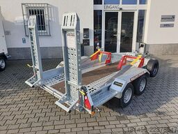 Brian James Trailers Digger Plant mit TracStrap Ladungssicherung