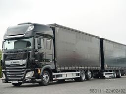 DAF XF 480 / ZESTAW TANDEM 120 M3 / PRZEJAZDOWY / I-