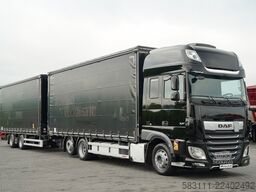 DAF XF 480 / ZESTAW TANDEM 120 M3 / PRZEJAZDOWY / I-