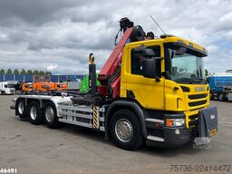 Scania P 450 Euro 6 HMF 21 Tonmeter laadkraan