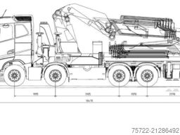 Volvo FH 540 8x4 Pritsche Palfinger 165.002 TEC 7 +JIB