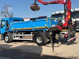 RENAULT Premium/340DXI/2-Seitenkipper+KRAN+Greifer+Funk/