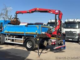 RENAULT Premium/340DXI/2-Seitenkipper+KRAN+Greifer+Funk/