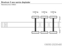 Broshuis 3 ass semie dieplader