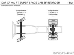 DAF XF 460 FT SUPER SPACE CAB ZF INTARDER