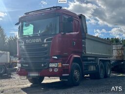 Scania R730 6x4 Tipper Truck w/ 2015 Nor Slep Triple-Axle