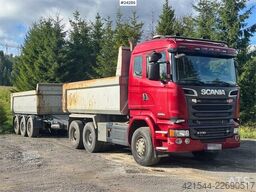 Scania R730 6x4 Tipper Truck w/ 2015 Nor Slep Triple-Axle