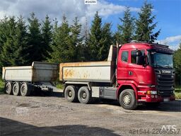Scania R730 6x4 Tipper Truck w/ 2015 Nor Slep Triple-Axle