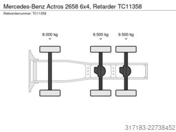 Mercedes-Benz Actros 2658 6x4, Retarder