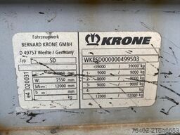 Krone SD SD / Tautliner / 1x Lift Axle / BPW + Disc