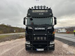 Scania S580 6x4 box truck w/ refrigerator, freezer and he