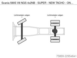 Scania 590S V8 NGS 4x2NB - SUPER - NEW TACHO - ONLY 61...