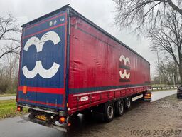 Schmitz Cargobull 3-ass schuifzeilen oplegger, Kooiaapaansl, He...