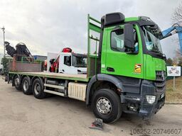 Mercedes-Benz AROCS 3240 8x4 TRIDEM PRITSCHE + KRAN HIAB 166 ...