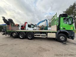 Mercedes-Benz AROCS 3240 8x4 TRIDEM PRITSCHE + KRAN HIAB 166 ...