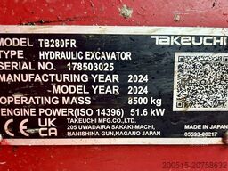 Takeuchi TB 280FR V3 Hüllkreisbagger