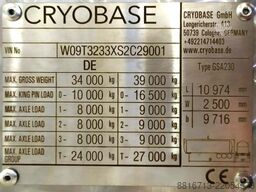 CRYOBASE GmbH gas tank semi-trailer for CO2 Carbon dio