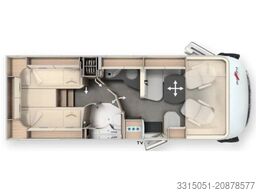 MALIBU I 460/490 KB LE Lithium+TV+Markise+Solar+Hubbett