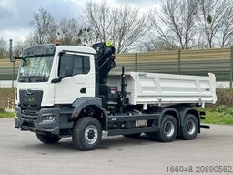 MAN TGS 33.440 6x6 /3-Seiten- Kipper / HIAB 228-4