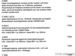 Kröger 18to Kunststoffbordwand ohne Portal Interne Nr. 40753