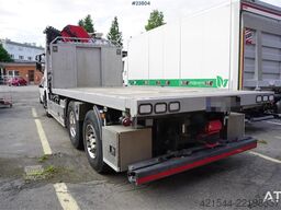 Scania G410 6x2 gas truck with HMF 2820 crane and 3-way t