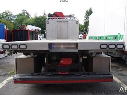 Scania G410 6x2 gas truck with HMF 2820 crane and 3-way t