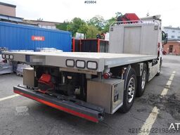 Scania G410 6x2 gas truck with HMF 2820 crane and 3-way t