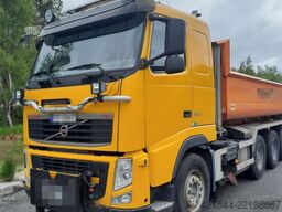 Volvo Fh540 8x4 plow rigged hook truck w/ 22T hook, two