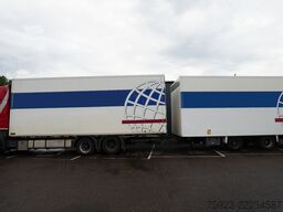 Scania R 400 6x2 closed box in combo with trailer