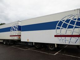 Scania R 400 6x2 closed box in combo with trailer