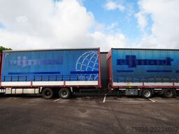 Scania R 400 6x2 curtainside in combo with Burg trailer