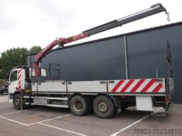 DAF CF 75.310 6x2 open box with HMF 1420 crane