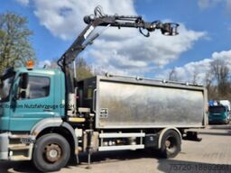 Mercedes-Benz 1824 Kipper Kran, Edelstahlaufbau Tierentsorgung