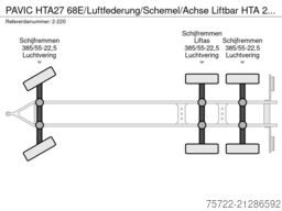 PAVIC HTA27 68E/Luftfederung/Schemel/Achse Liftbar HT...