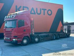 Scania R 490 8x4 + Släpet Smemax 2 axel FOREST MACHINE...