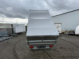 Humbaur 3-Seitenkipper HTK 3000.31 Alu, mit Blechaufsatz, 3140 x 1750 x 350 mm, 3,0 to.