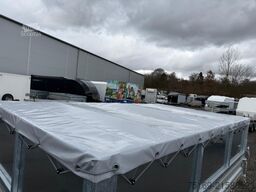 Humbaur 3-Seitenkipper HTK 3000.31 Alu, mit Blechaufsatz, 3140 x 1750 x 350 mm, 3,0 to.