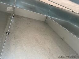 Humbaur 3-Seitenkipper HTK 3000.31 Alu, mit Blechaufsatz, 3140 x 1750 x 350 mm, 3,0 to.