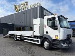 Car transporter Renault D 12.240 + HYDRAULIC RAMPS + LIER 5400 KG + EUR...