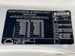 MAN TGS 35.400 8x4 TSCI auger, RETARDER,   6 COMPAR...
