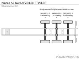Krone 3 AS SCHUIFZEILEN TRAILER