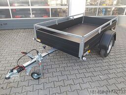 Saris schwarzer Anhänger Aluminium 1300kg gebremst