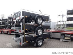 Saris schwarzer Anhänger Aluminium 1300kg gebremst