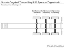 Schmitz Cargobull Thermo King SLXi Spectrum/Doppelstock/3xAchsen