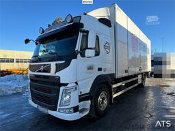 Volvo FM370 box truck w/ full side opening and lift. WAT