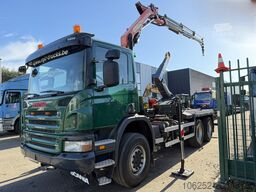 Scania P400 6x4 ABROLLKIPPER + KRAN PALFINGER PK9001 E...