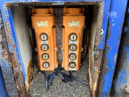 Nooteboom 3AS gedwongen gestuurd Oprijkleppen Hefbaar bed!